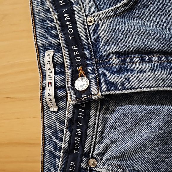 Tommy Hilfiger Vintage Denim Jean's with top logo wrap around Y2K - Picture 2 of 11